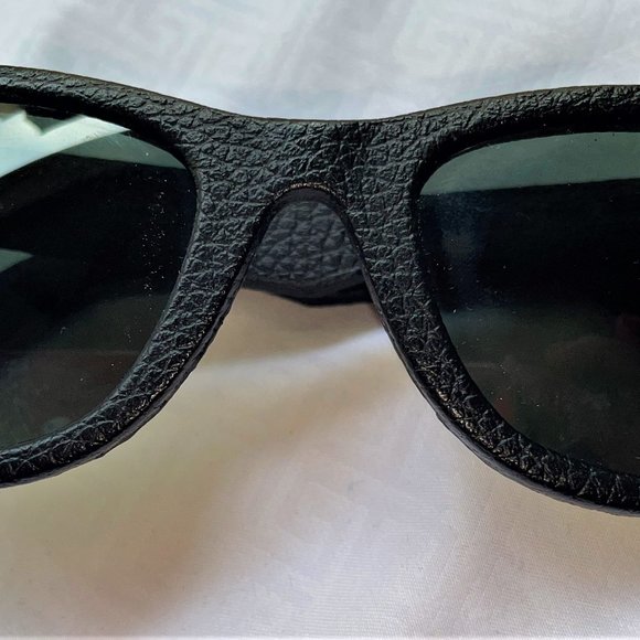 LEATHER RB Black Polarized WF HANDmadeInITALY